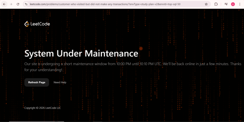 leetcode maintenance image